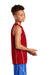 Sport-Tek YT555 Youth Moisture Wicking Mesh Reversible Tank Top True Red Model Side