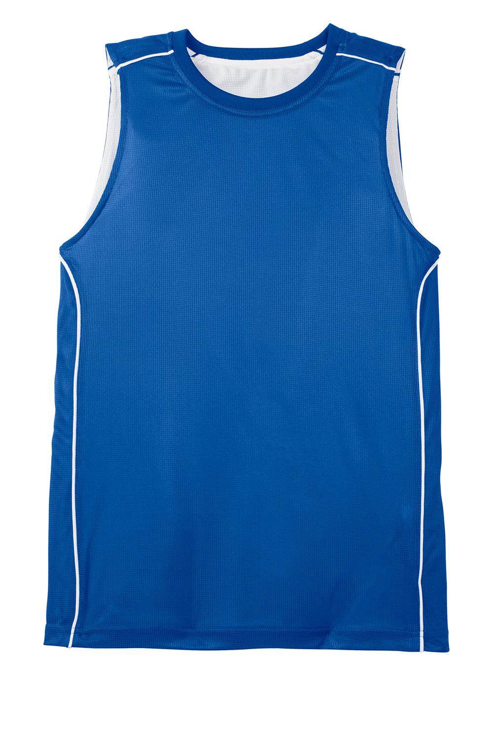 Sport-Tek YT555 Youth Moisture Wicking Mesh Reversible Tank Top True Royal Blue Flat Front