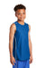 Sport-Tek YT555 Youth Moisture Wicking Mesh Reversible Tank Top True Royal Blue Model 3q