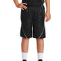 Sport-Tek Youth Moisture Wicking Mesh Reversible Spliced Shorts - Black