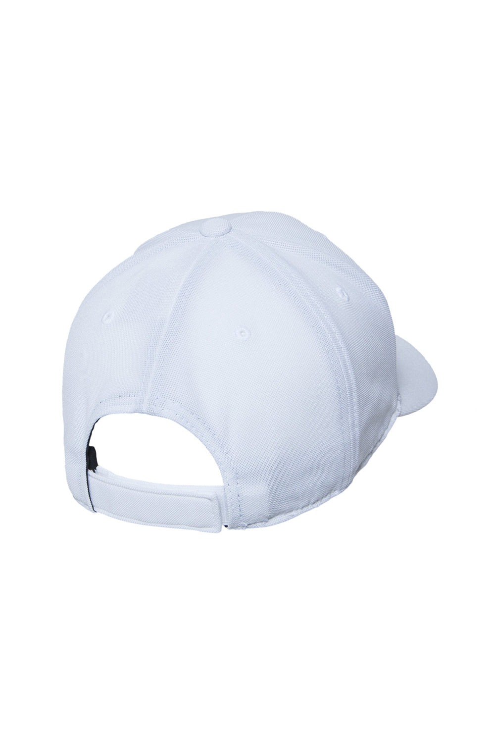 Team 365 ATB100 Mens Cool & Dry Moisture Wicking Adjustable Hat White Flat Back