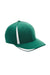 Team 365 ATB102 Mens Moisture Wicking Stretch Fit Hat Forest Green/White Flat Front