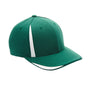 Team 365 Mens Moisture Wicking Stretch Fit Hat - Forest Green/White