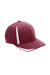 Team 365 ATB102 Mens Moisture Wicking Stretch Fit Hat Maroon/White Flat Front