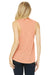 Bella + Canvas BC8803/B8803/8803 Womens Flowy Muscle Tank Top Peach Slub Model Back