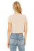 Bella + Canvas B8882/8882 Womens Flowy Cropped Short Sleeve Crewneck T-Shirt Heather Dust Model Back