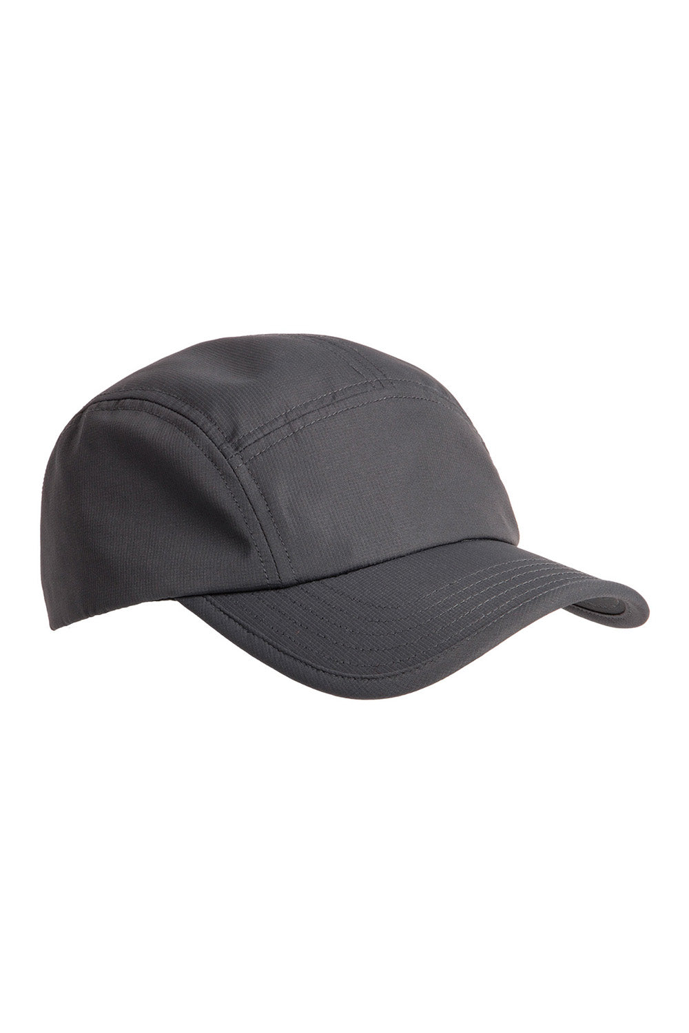 Big Accessories BA603 Mens Pearl Performance Adjustable Hat Charcoal Grey Flat Front