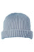 Big Accessories BA698 Mens Dock Beanie Slate Blue Flat Front