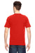 Bayside BA7100 Mens USA Made Short Sleeve Crewneck T-Shirt w/ Pocket Bright Orange Model Back