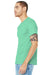 Bella + Canvas BC3001CVC/3001CVC Mens Heather CVC Short Sleeve Crewneck T-Shirt Heather Prism Mint Green Model 3Q