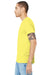 Bella + Canvas BC3001CVC/3001CVC Mens Heather CVC Short Sleeve Crewneck T-Shirt Heather Yellow Model Side