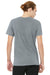 Bella + Canvas BC3005CVC Mens CVC Short Sleeve V-Neck T-Shirt Heather Grey Model Back