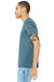 Bella + Canvas BC3413/3413C/3413 Mens Short Sleeve Crewneck T-Shirt Denim Blue Model Side