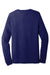 Bella + Canvas BC3513 Mens Long Sleeve Crewneck T-Shirt Navy Blue Flat Back