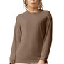 Comfort Colors Mens Long Sleeve Crewneck T-Shirt - Espresso Brown