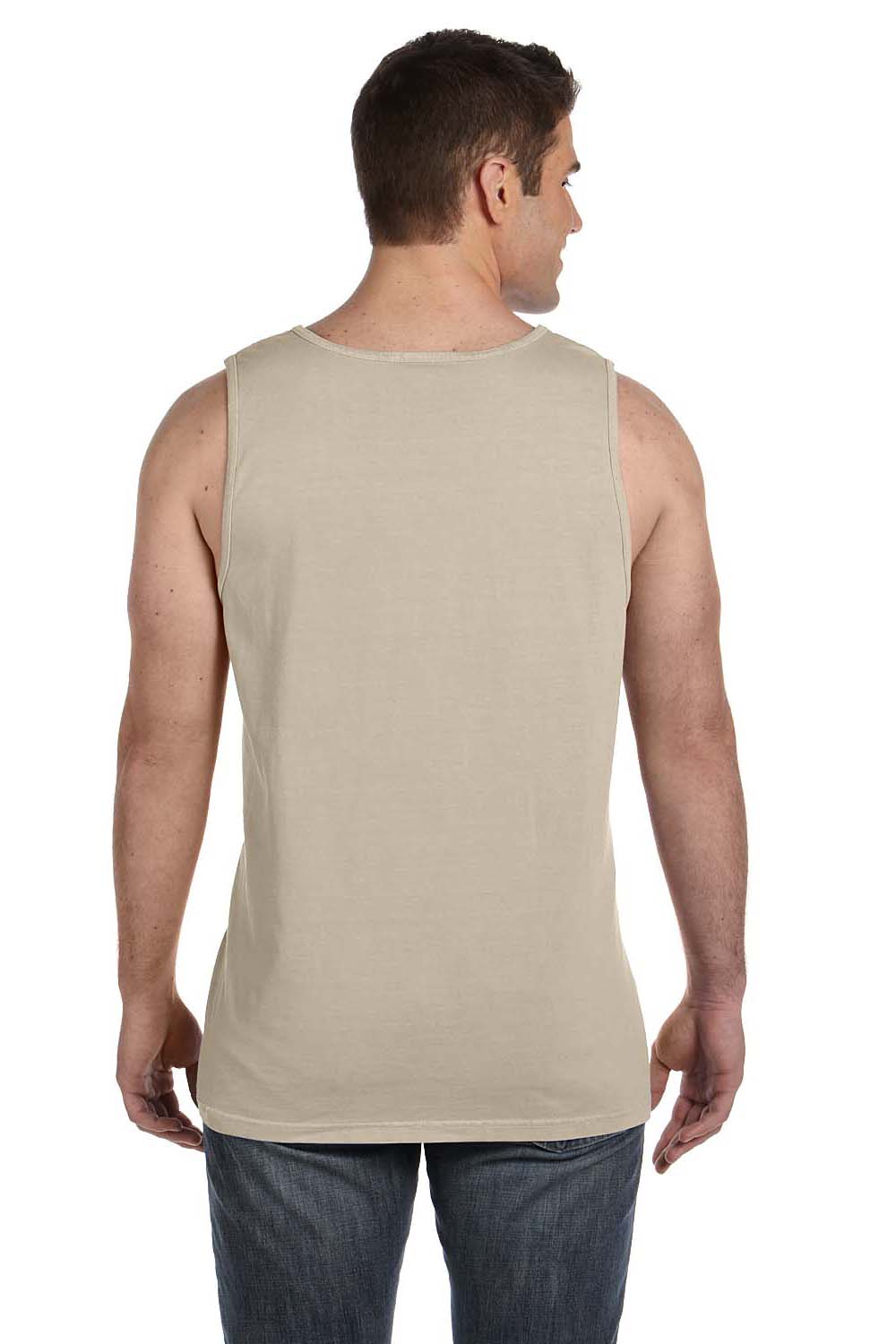 Comfort Colors 9360/C9360 Mens Tank Top Sandstone Model Back