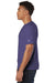 Champion CD100 Mens Garment Dyed Short Sleeve Crewneck T-Shirt Grape Soda Purple Model Side