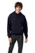 Champion CD450 Mens Garment Dyed Hooded Sweatshirt Hoodie Navy Blue Model Front