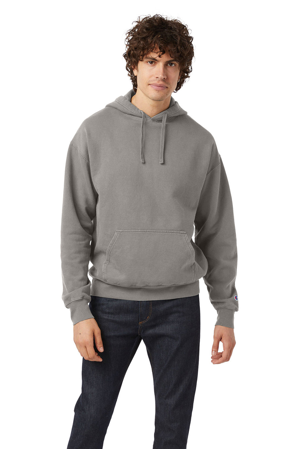 Champion sweatshirt mens grey best sale