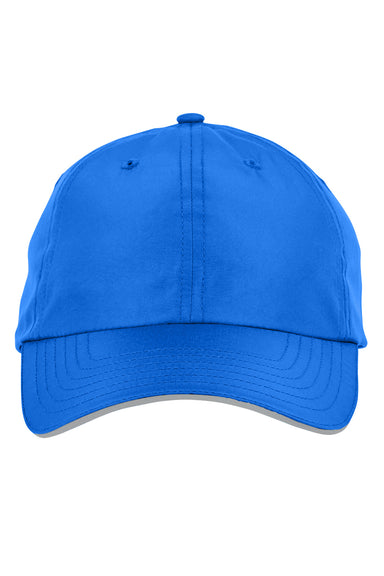 Core 365 CE001 Mens Pitch Performance Moisture Wicking Adjustable Hat True Royal Blue Flat Front