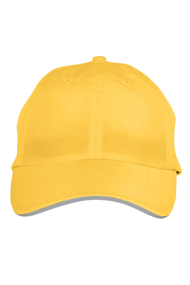 Core 365 CE001 Mens Pitch Performance Moisture Wicking Adjustable Hat Campus Gold Flat Front