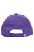 Core 365 CE001 Mens Pitch Performance Moisture Wicking Adjustable Hat Campus Purple Flat Back