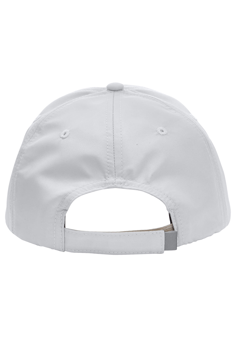 Core 365 CE001 Mens Pitch Performance Moisture Wicking Adjustable Hat Platinum Grey Flat Back