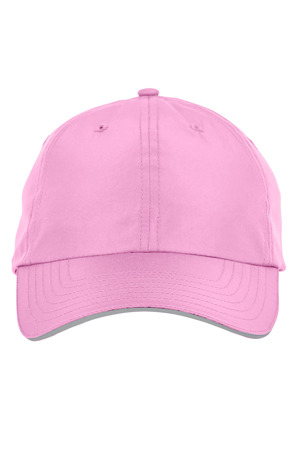 Core 365 CE001 Mens Pitch Performance Moisture Wicking Adjustable Hat Charity Pink Flat Front