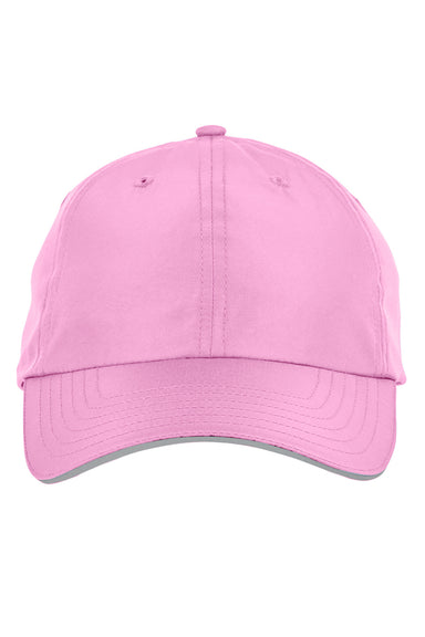 Core 365 CE001 Mens Pitch Performance Moisture Wicking Adjustable Hat Charity Pink Flat Front