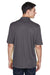 Core 365 CE101 Mens Balance Performance Moisture Wicking Short Sleeve Polo Shirt Safety Yellow/Carbon Grey Model Back