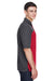 Core 365 CE101 Mens Balance Performance Moisture Wicking Short Sleeve Polo Shirt Classic Red/Carbon Grey Model Side