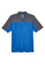 Core 365 CE101 Mens Balance Performance Moisture Wicking Short Sleeve Polo Shirt True Royal Blue/Carbon Grey Flat Front