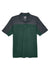 Core 365 CE101 Mens Balance Performance Moisture Wicking Short Sleeve Polo Shirt Forest Green/Carbon Grey Flat Front