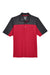 Core 365 CE101 Mens Balance Performance Moisture Wicking Short Sleeve Polo Shirt Classic Red/Carbon Grey Flat Front