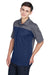 Core 365 CE101 Mens Balance Performance Moisture Wicking Short Sleeve Polo Shirt Classic Navy Blue/Carbon Grey Model 3q