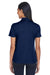 Core 365 CE101W Womens Balance Performance Moisture Wicking Short Sleeve Polo Shirt Electric Blue/Classic Navy Blue Model Back