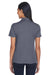 Core 365 CE101W Womens Balance Performance Moisture Wicking Short Sleeve Polo Shirt Classic Navy Blue/Carbon Grey Model Back