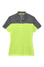 Core 365 CE101W Womens Balance Performance Moisture Wicking Short Sleeve Polo Shirt Safety Yellow/Carbon Grey Flat Front