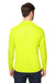 Core 365 CE110 Mens Ultra MVP Raglan Moisture Wicking Long Sleeve Crewneck T-Shirt Safety Yellow Model Back