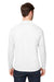 Core 365 CE110 Mens Ultra MVP Raglan Moisture Wicking Long Sleeve Crewneck T-Shirt White Model Back