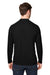 Core 365 CE110 Mens Ultra MVP Raglan Moisture Wicking Long Sleeve Crewneck T-Shirt Black Model Back