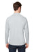 Core 365 CE110 Mens Ultra MVP Raglan Moisture Wicking Long Sleeve Crewneck T-Shirt Platinum Grey Model Back