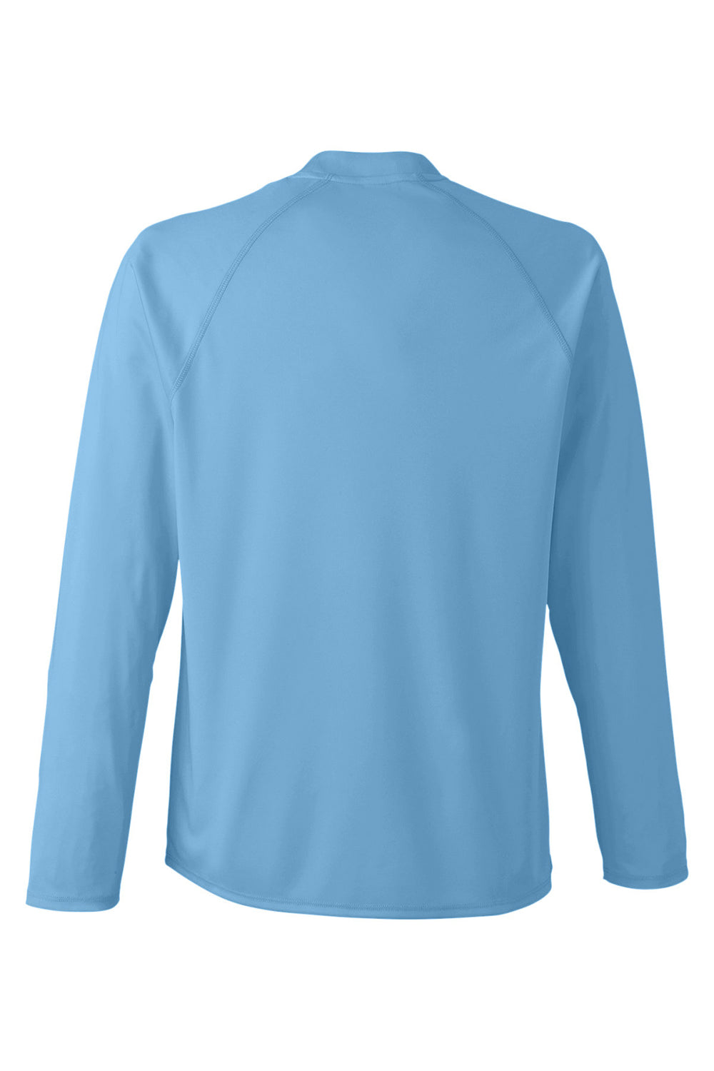 Core 365 CE110 Mens Ultra MVP Raglan Moisture Wicking Long Sleeve Crewneck T-Shirt Columbia Blue Flat Back