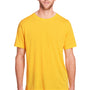 Core 365 Mens Fusion ChromaSoft Performance Moisture Wicking Short Sleeve Crewneck T-Shirt - Campus Gold