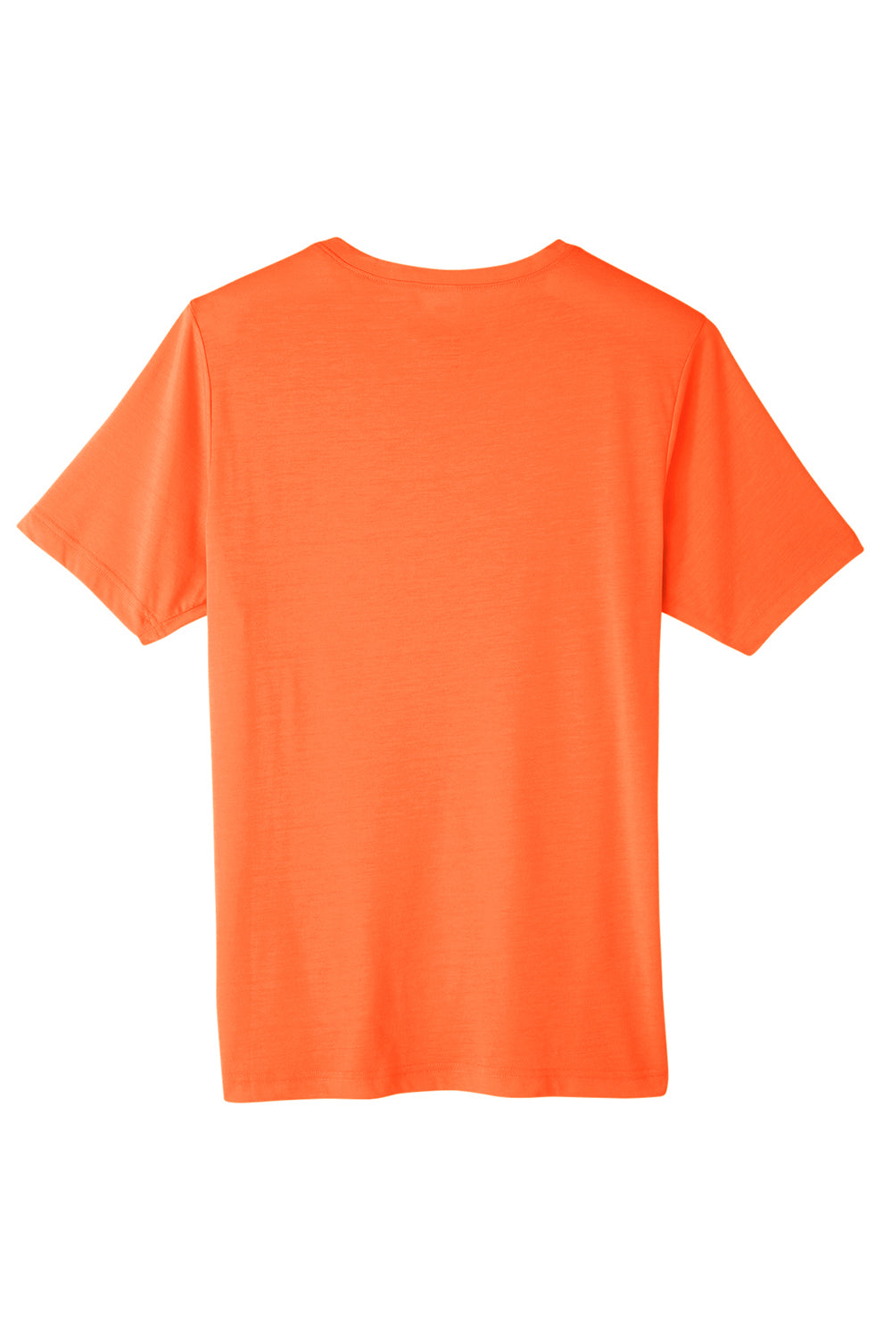 Core 365 CE111 Mens Fusion ChromaSoft Performance Moisture Wicking Short Sleeve Crewneck T-Shirt Campus Orange Flat Back