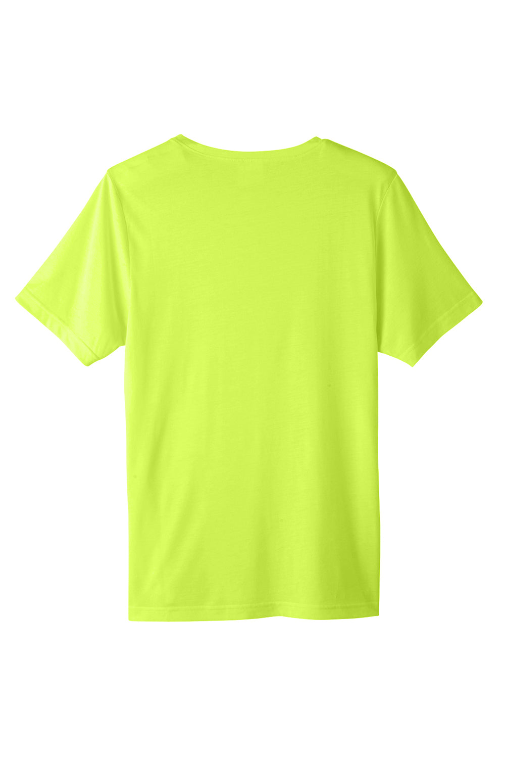 Core 365 CE111 Mens Fusion ChromaSoft Performance Moisture Wicking Short Sleeve Crewneck T-Shirt Safety Yellow Flat Back