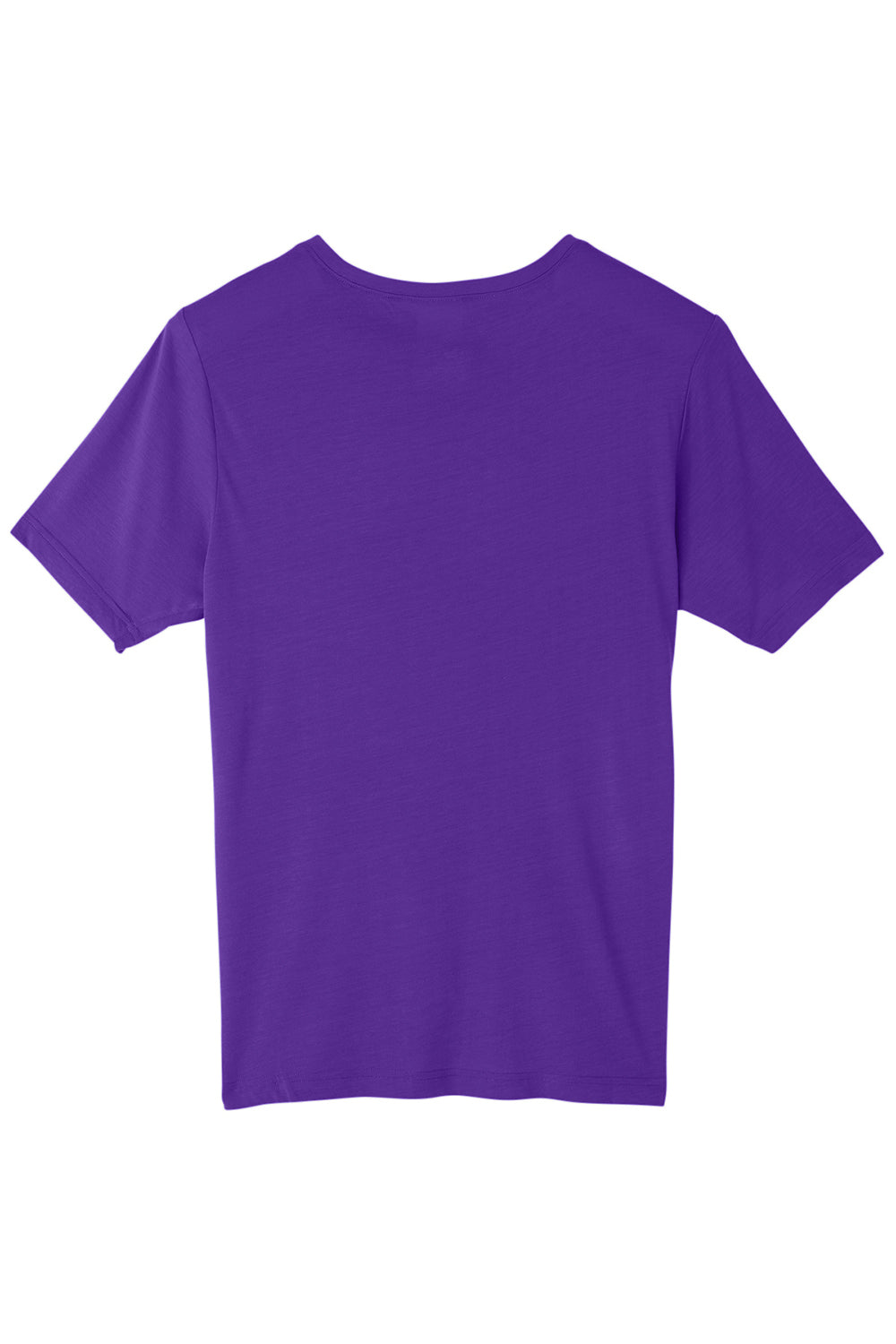 Core 365 CE111 Mens Fusion ChromaSoft Performance Moisture Wicking Short Sleeve Crewneck T-Shirt Campus Purple Flat Back