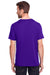 Core 365 CE111 Mens Fusion ChromaSoft Performance Moisture Wicking Short Sleeve Crewneck T-Shirt Campus Purple Model Back