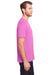 Core 365 CE111 Mens Fusion ChromaSoft Performance Moisture Wicking Short Sleeve Crewneck T-Shirt Charity Pink Model Side