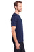 Core 365 CE111 Mens Fusion ChromaSoft Performance Moisture Wicking Short Sleeve Crewneck T-Shirt Classic Navy Blue Model Side